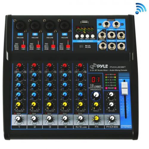 Mezclador de estudio Bluetooth - Sistema de consola de mezcla de audio con controlador de DJ